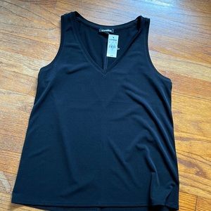 Express size XS black dressy tank top. New with tags.